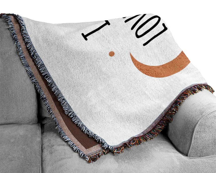 I Love You To The Moon And Back 3 Woven Blanket