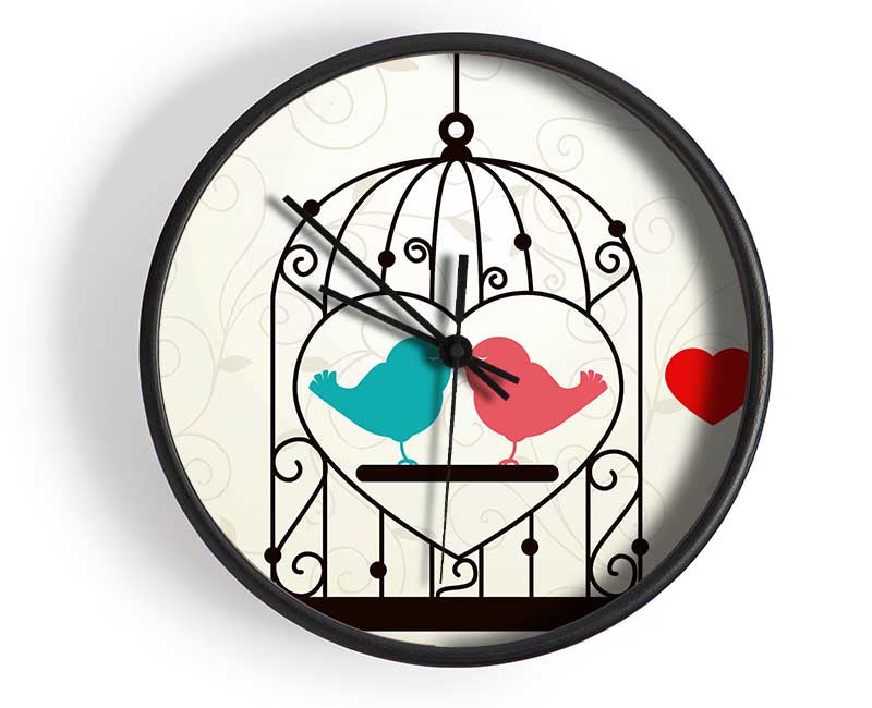 Love Birds Clock - Wallart-Direct UK