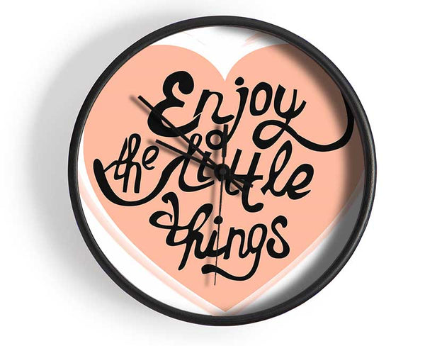 Enjoy The Little Things 2 Clock - Wallart-Direct UK