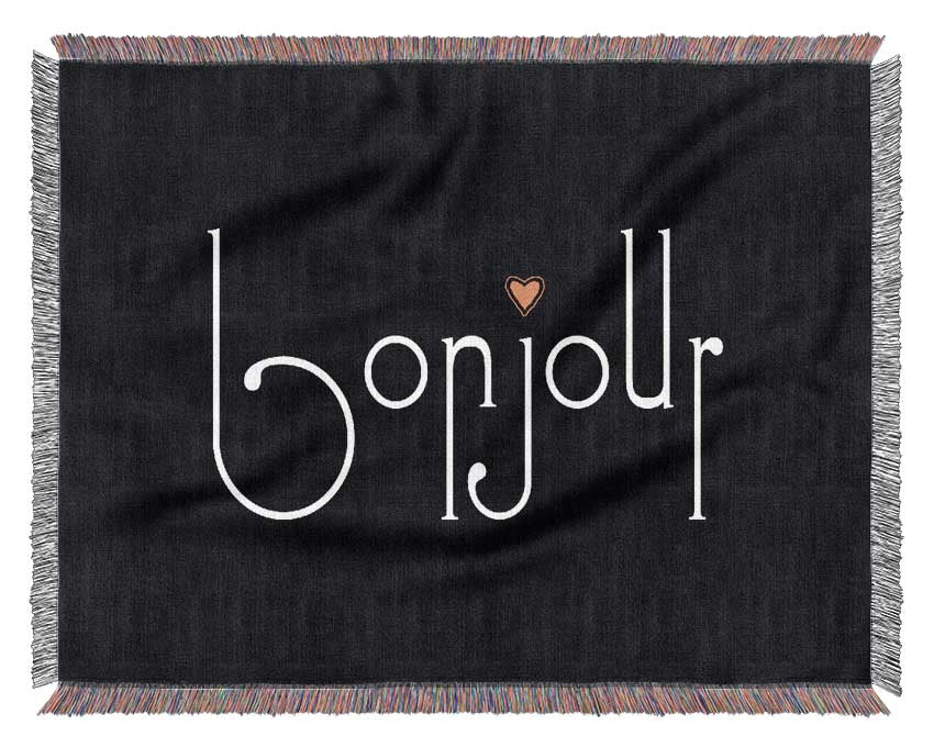 Bonjour 2 Woven Blanket