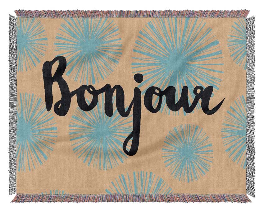 Bonjour 1 Woven Blanket