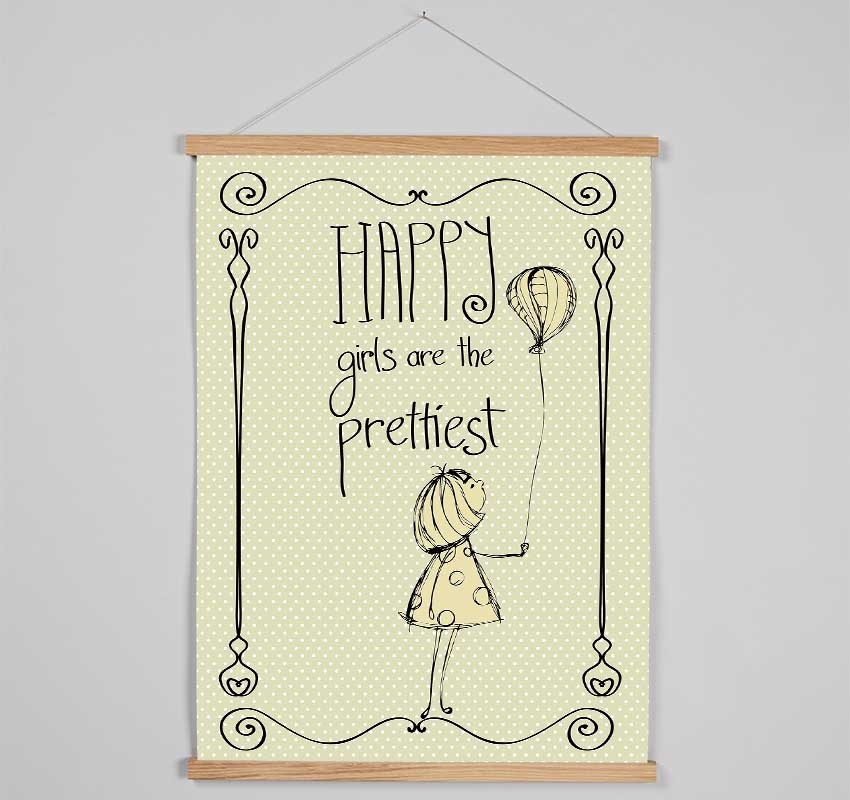 Happy Girls Are The prettiest Hanging Poster - Wallart-Direct UK