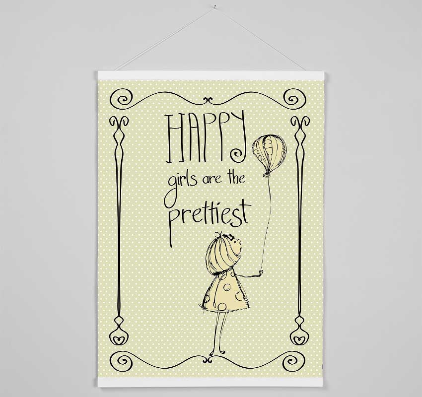 Happy Girls Are The prettiest Hanging Poster - Wallart-Direct UK