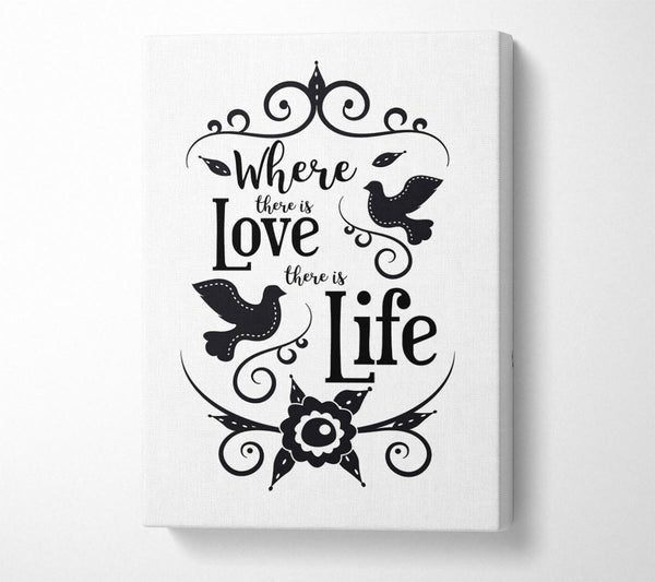 Picture of Where There Is Love Canvas Print Wall Art