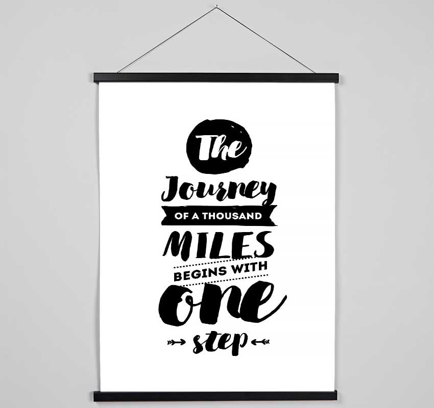 The Journey Of A Thousand Miles Hanging Poster - Wallart-Direct UK