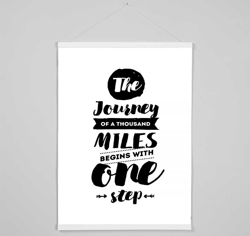 The Journey Of A Thousand Miles Hanging Poster - Wallart-Direct UK