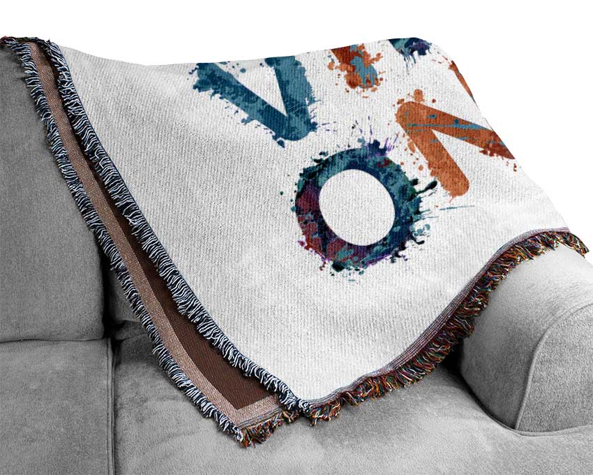 Positive Vibes Only Woven Blanket