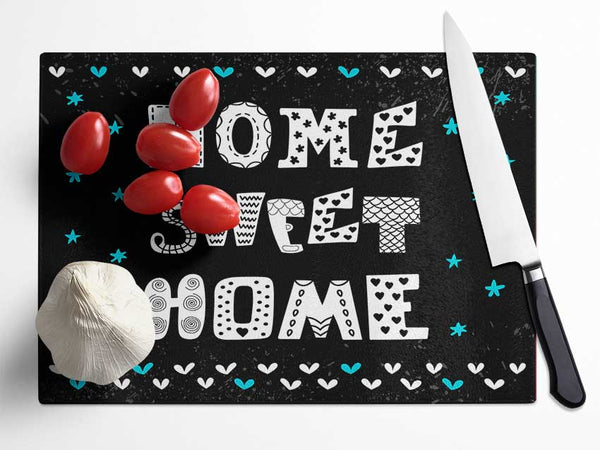 Home Sweet Home 2 Glass Chopping Board