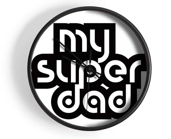 My Super Dad Clock - Wallart-Direct UK