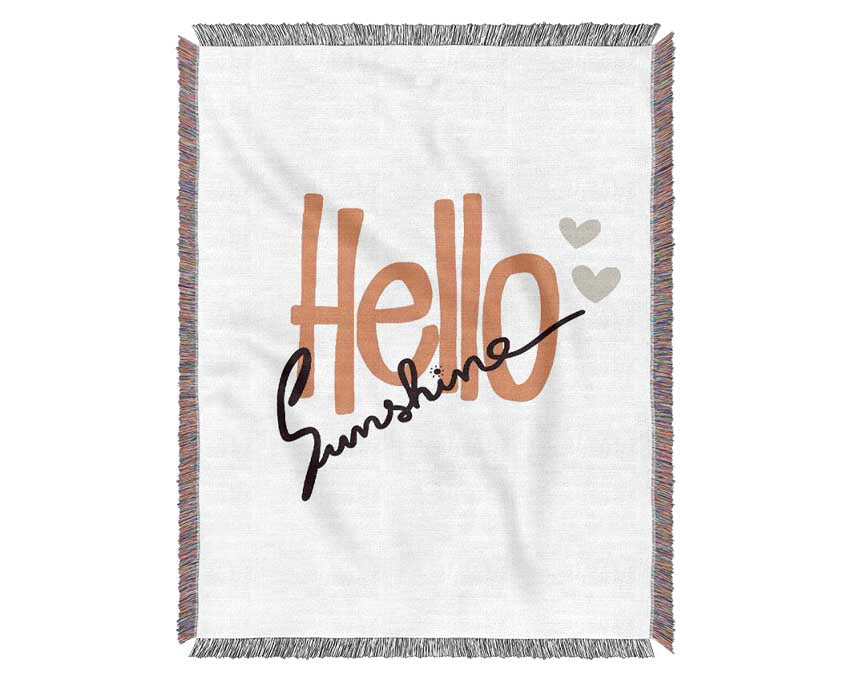 Hello Sunshine 1 Woven Blanket