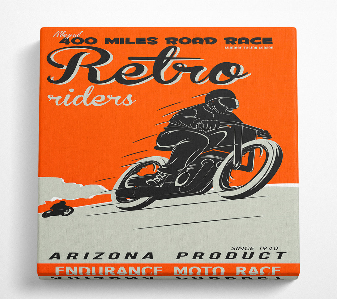 A Square Canvas Print Showing Arizona Riders Square Wall Art