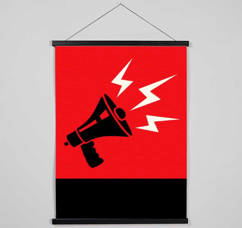 Megaphone Hanging Poster - Wallart-Direct UK