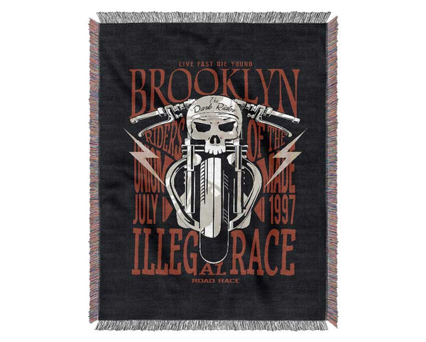 Brooklyn The Dark Rider Woven Blanket