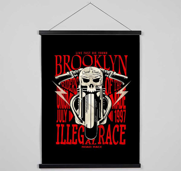 Brooklyn The Dark Rider Hanging Poster - Wallart-Direct UK