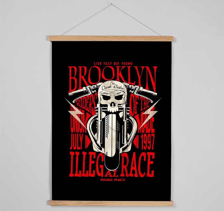 Brooklyn The Dark Rider Hanging Poster - Wallart-Direct UK