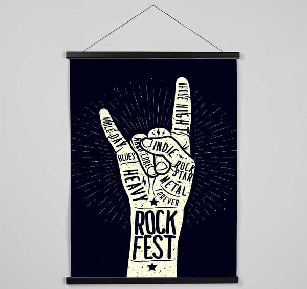 Rock Fest Hanging Poster - Wallart-Direct UK