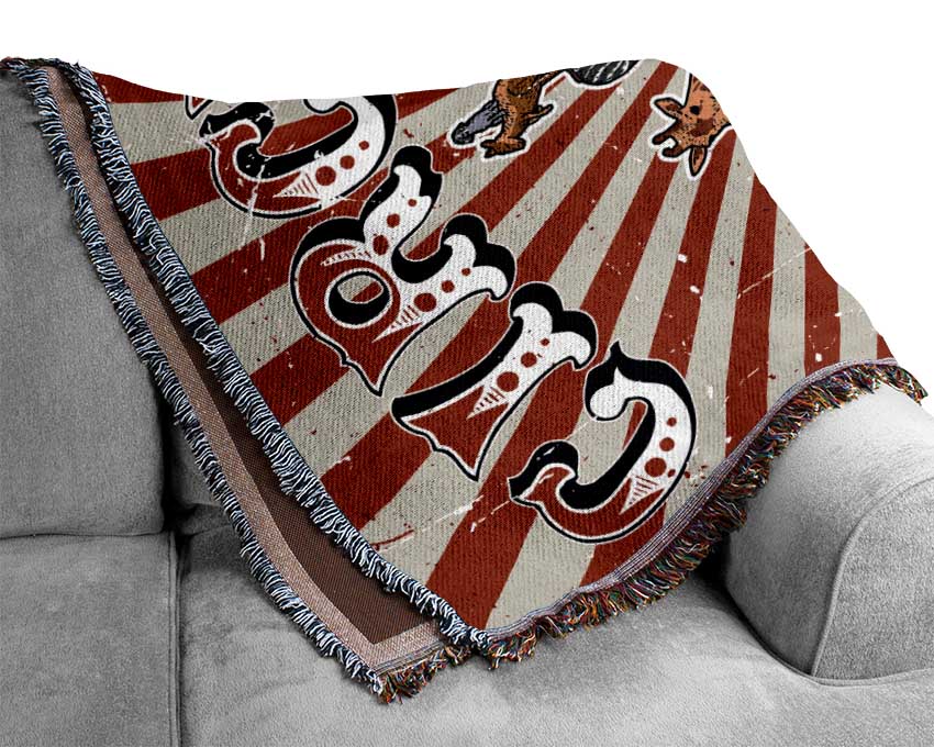 Circus Amazing Tricks Woven Blanket