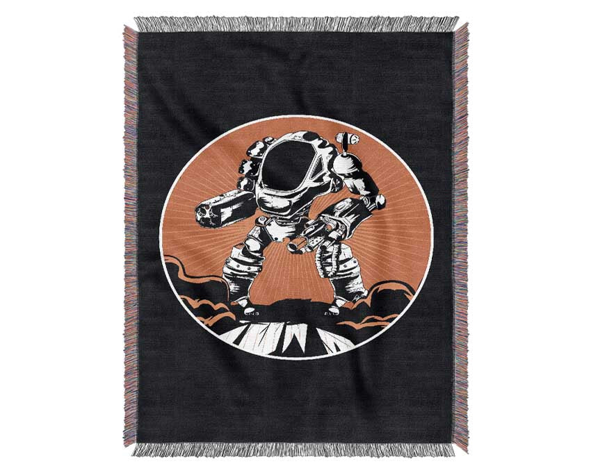 Robot Sun Woven Blanket