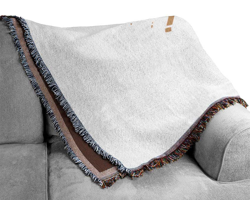 Guitar Vibrations Woven Blanket