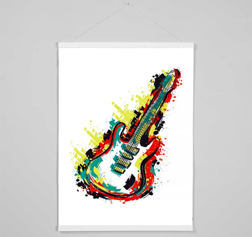 Guitar Vibrations Hanging Poster - Wallart-Direct UK