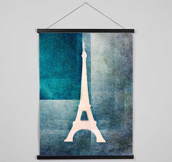 Eiffel Tower Blues Hanging Poster - Wallart-Direct UK