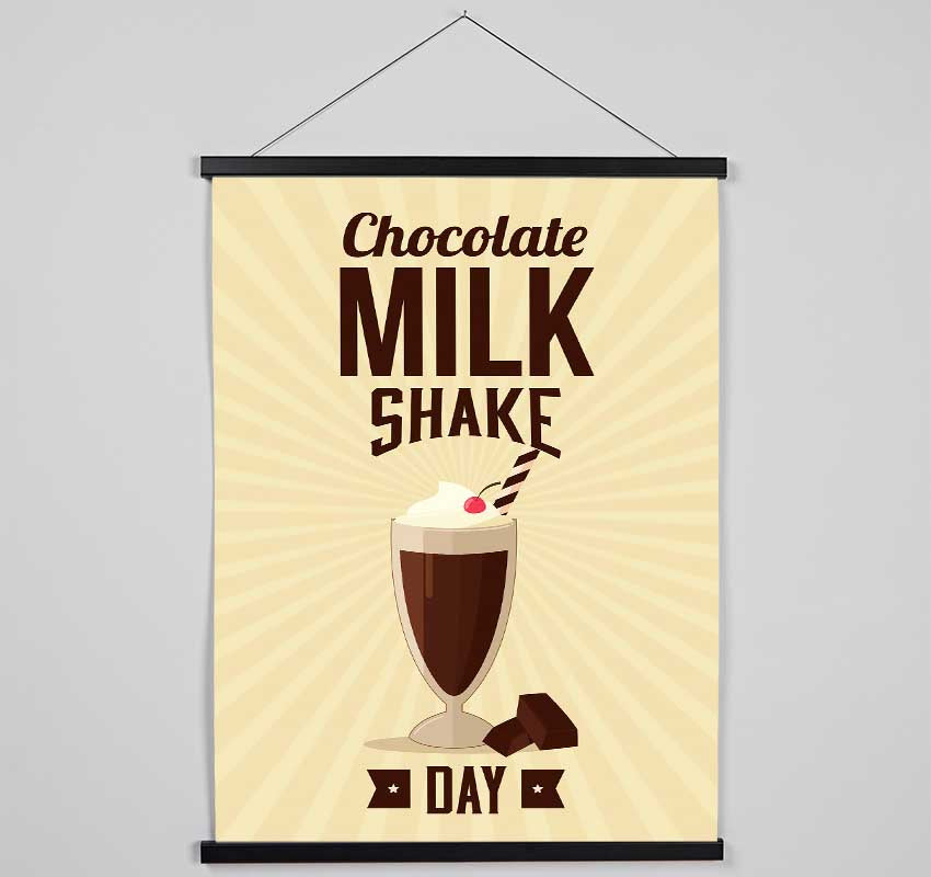 Chocolate Milk Shake Day Hanging Poster - Wallart-Direct UK