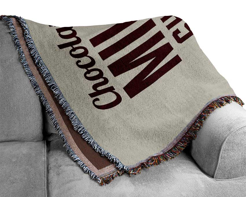 Chocolate Milk Shake Day Woven Blanket