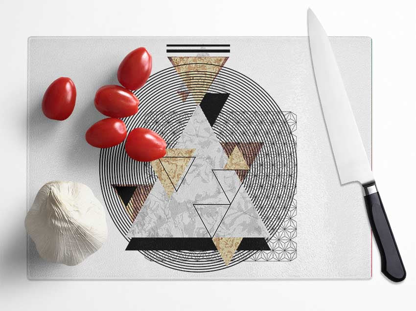 Pyramid Stack Glass Chopping Board