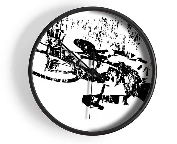 Cycle Rider Clock - Wallart-Direct UK