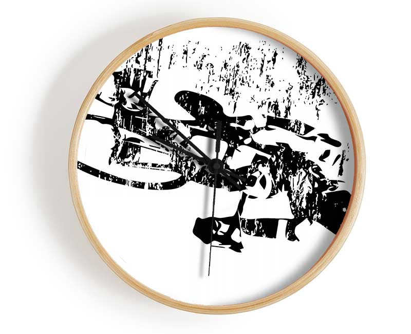 Cycle Rider Clock - Wallart-Direct UK