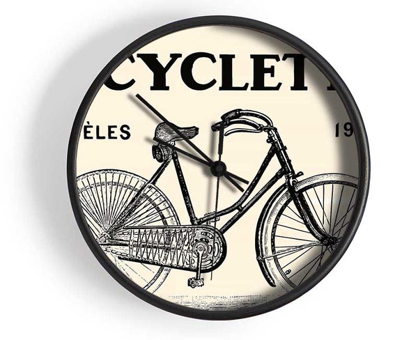 French Bicycle Clock - Wallart-Direct UK