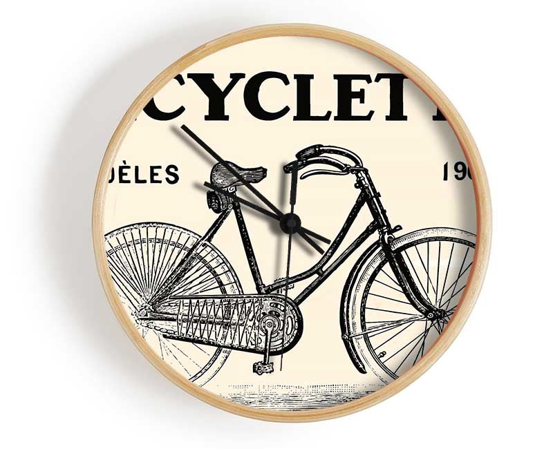 French Bicycle Clock - Wallart-Direct UK