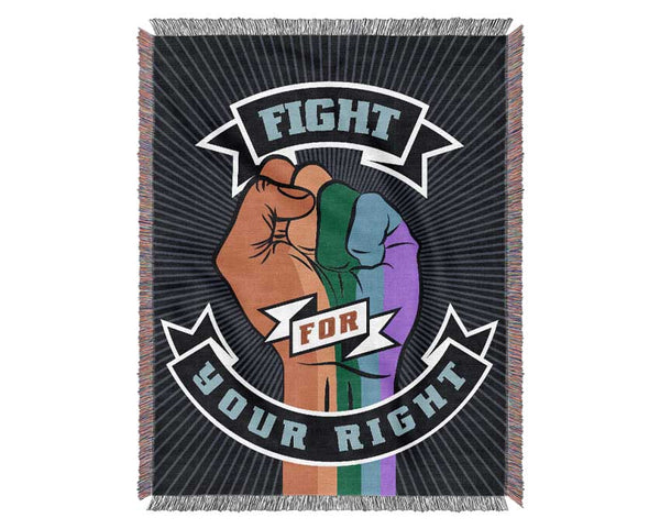 Fight For Your Right Woven Blanket