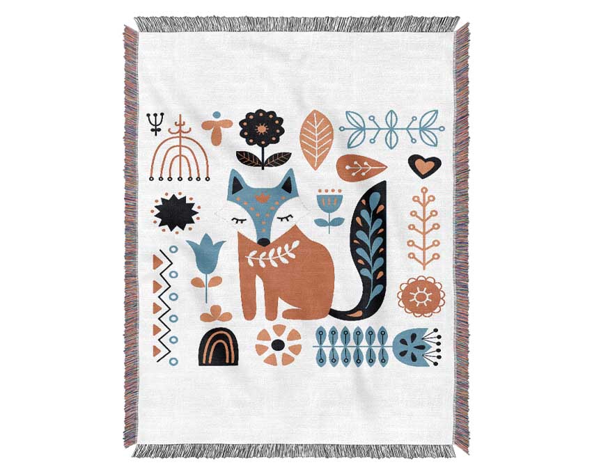 Foxy Garden Woven Blanket