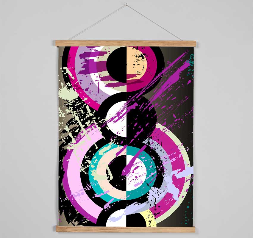 Circles Within Circles Hanging Poster - Wallart-Direct UK