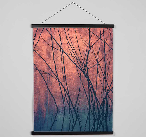 Through The Winter Trees Hanging Poster - Wallart-Direct UK