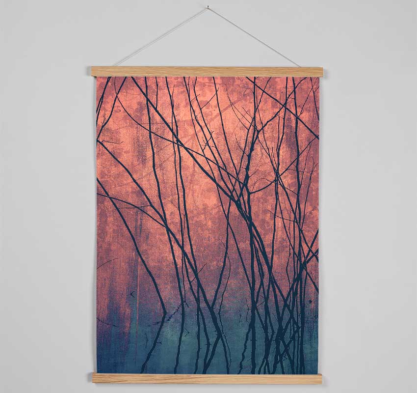 Through The Winter Trees Hanging Poster - Wallart-Direct UK