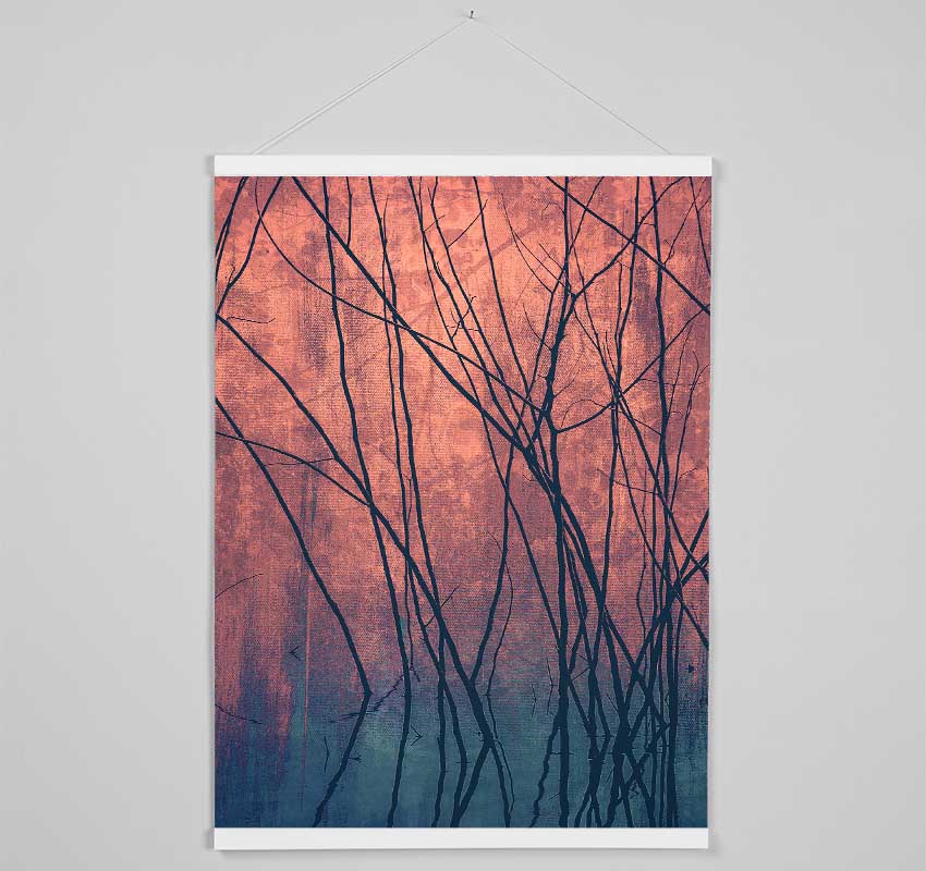 Through The Winter Trees Hanging Poster - Wallart-Direct UK