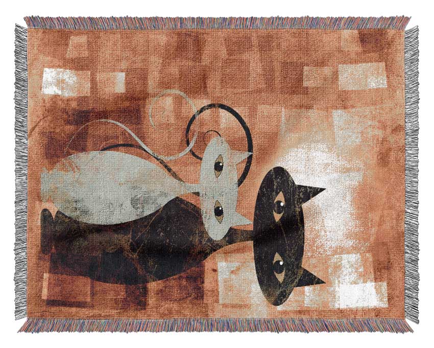 Cats Woven Blanket