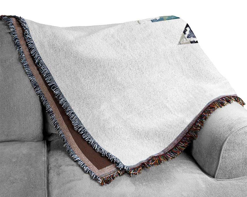 Feather Mountains Woven Blanket