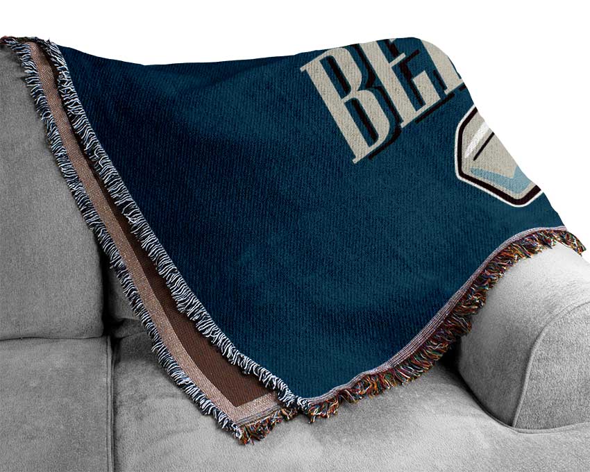 Cold Beer Woven Blanket