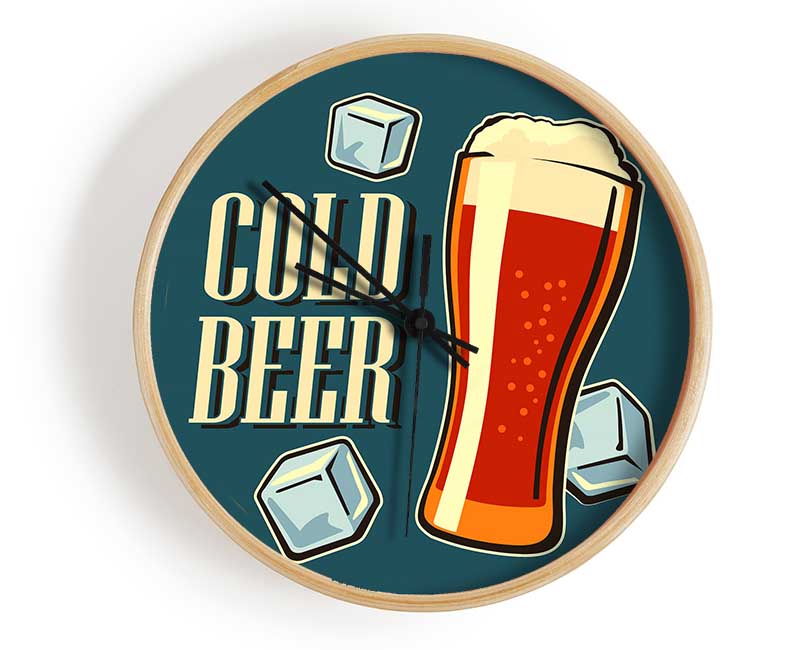 Cold Beer Clock - Wallart-Direct UK