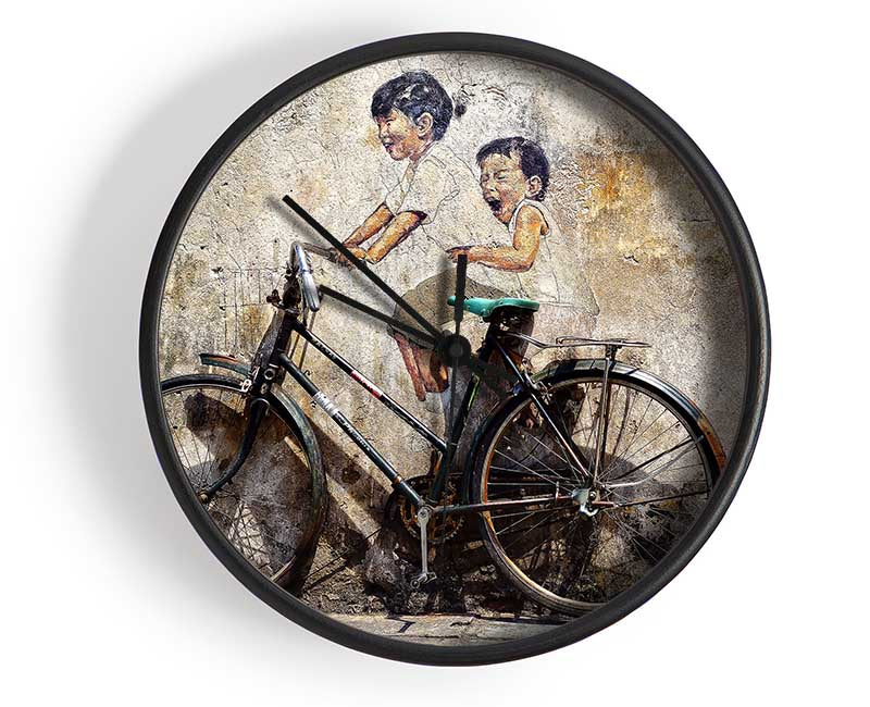 Fun On The Bike Clock - Wallart-Direct UK