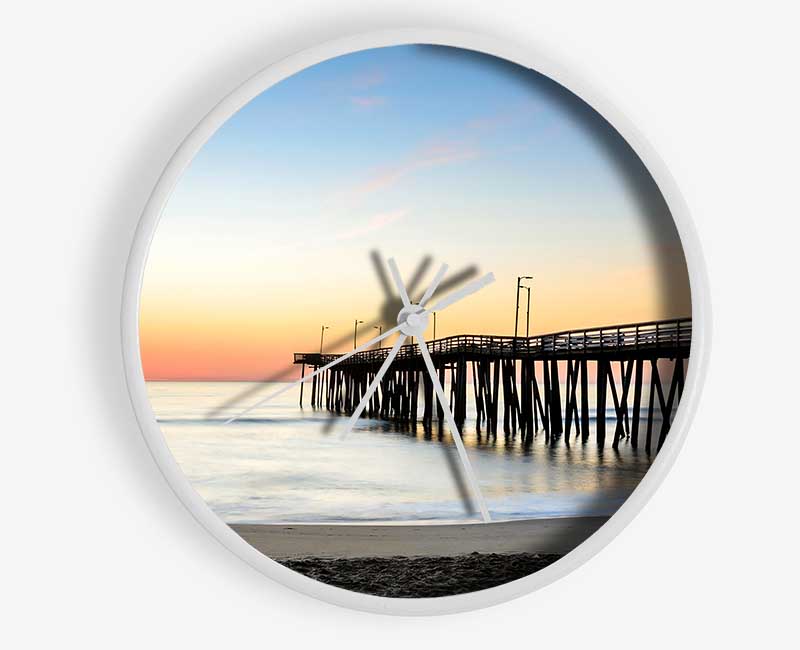 Tranquil Boardwalk Clock - Wallart-Direct UK