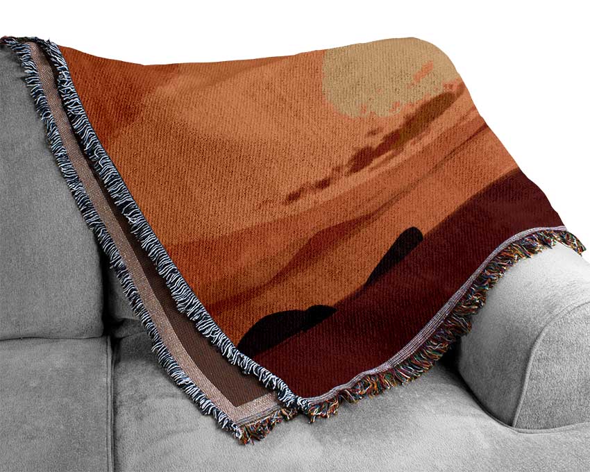 As The Sun Goes Down Woven Blanket