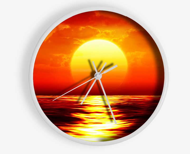 Fire Glow Clock - Wallart-Direct UK