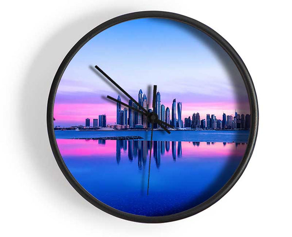 Reflections At Dusk Clock - Wallart-Direct UK