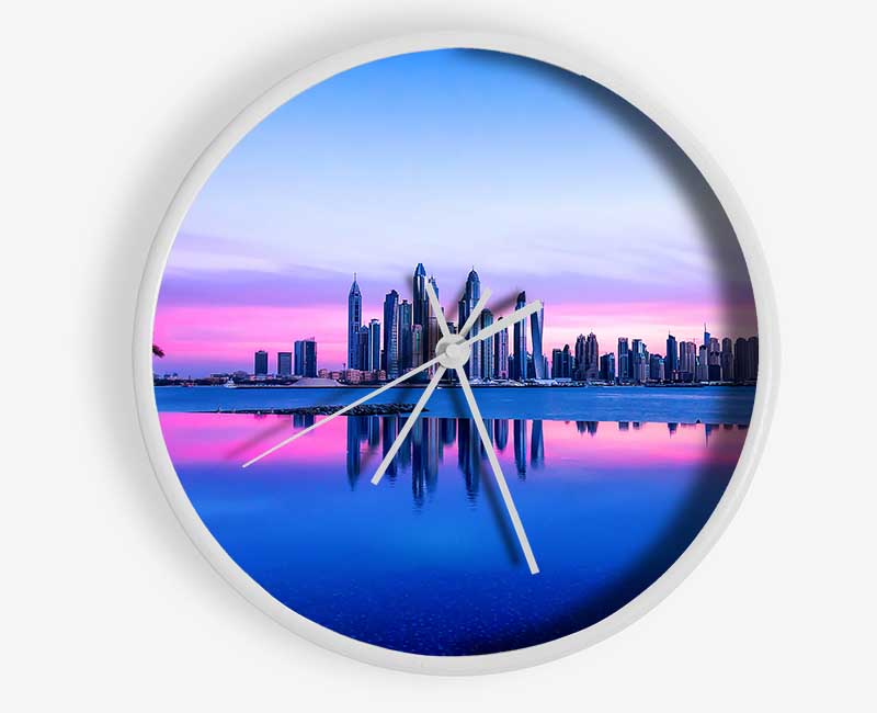 Reflections At Dusk Clock - Wallart-Direct UK