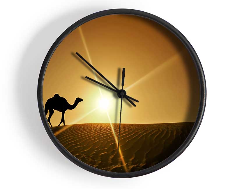 Desert Camel Clock - Wallart-Direct UK