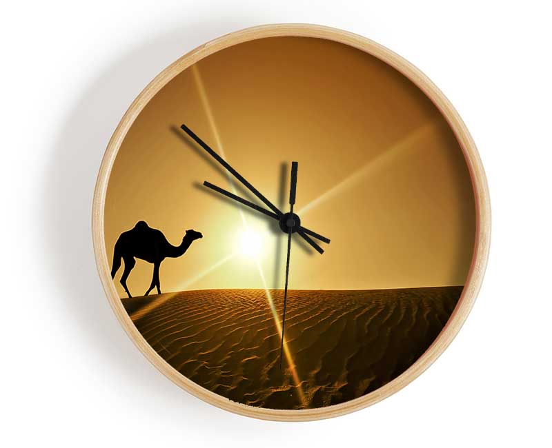 Desert Camel Clock - Wallart-Direct UK